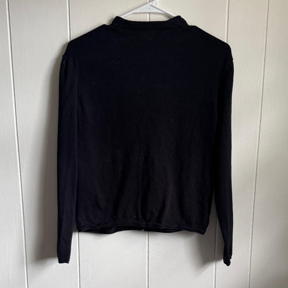Pact Black Organic Cotton V-neck cardigan Sz XS - Picture 6 of 6